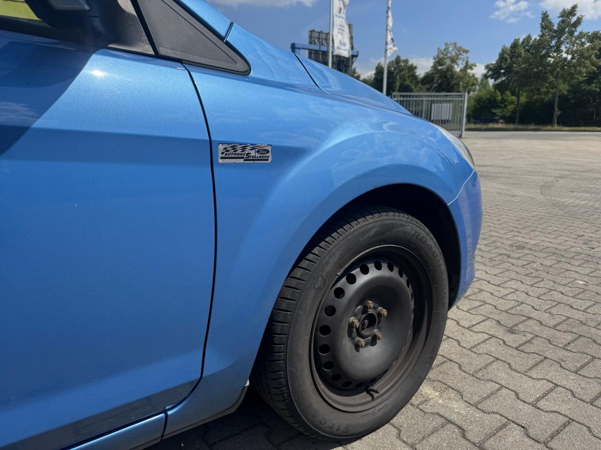 Ford Focus 2 DA3 original Kotfl&uuml;gel rechts Vision-Blau Facelift ab 11/2007 Bj.2008